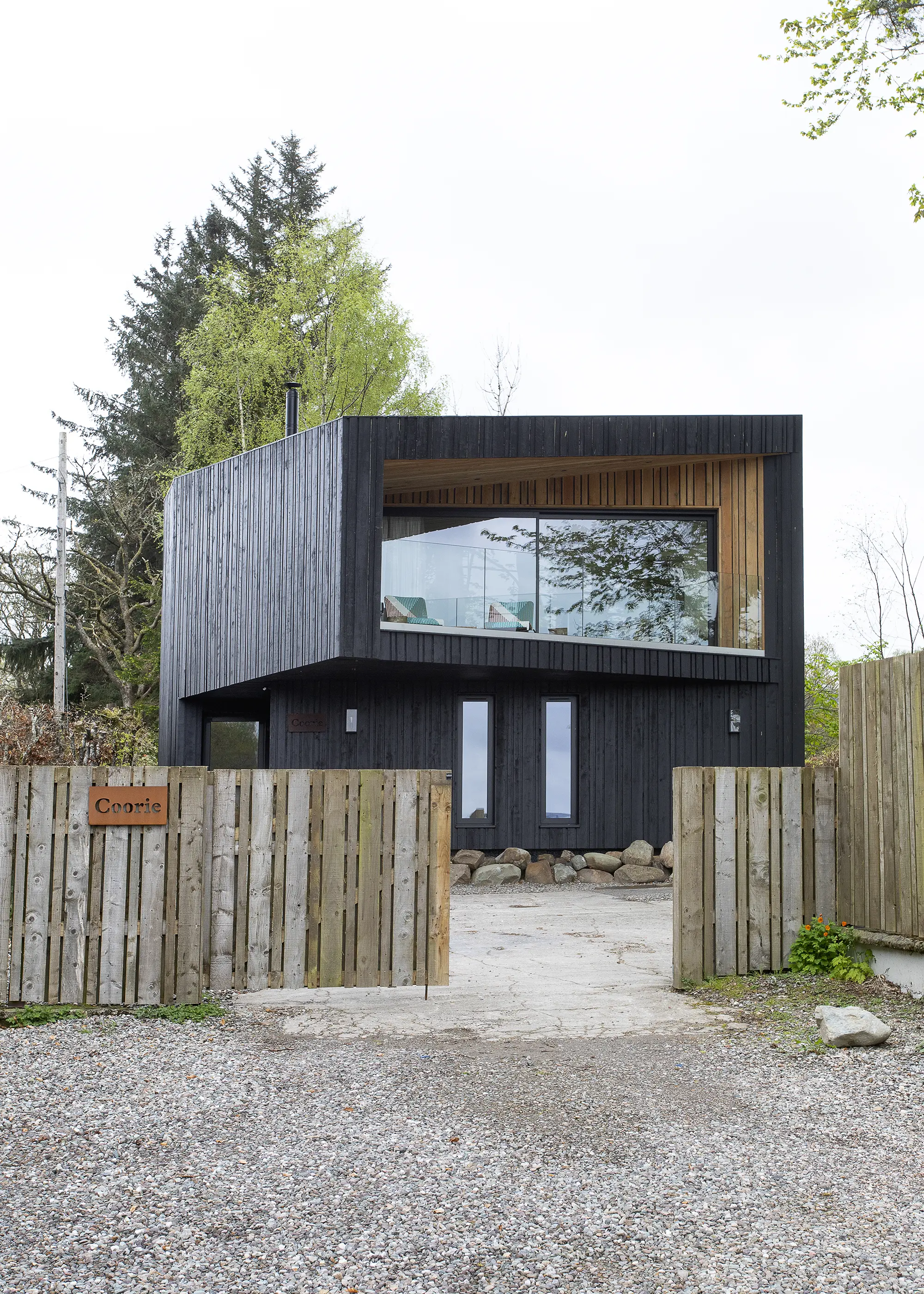 Contextual 68m² timber-clad self build in the Trossachs National Park
