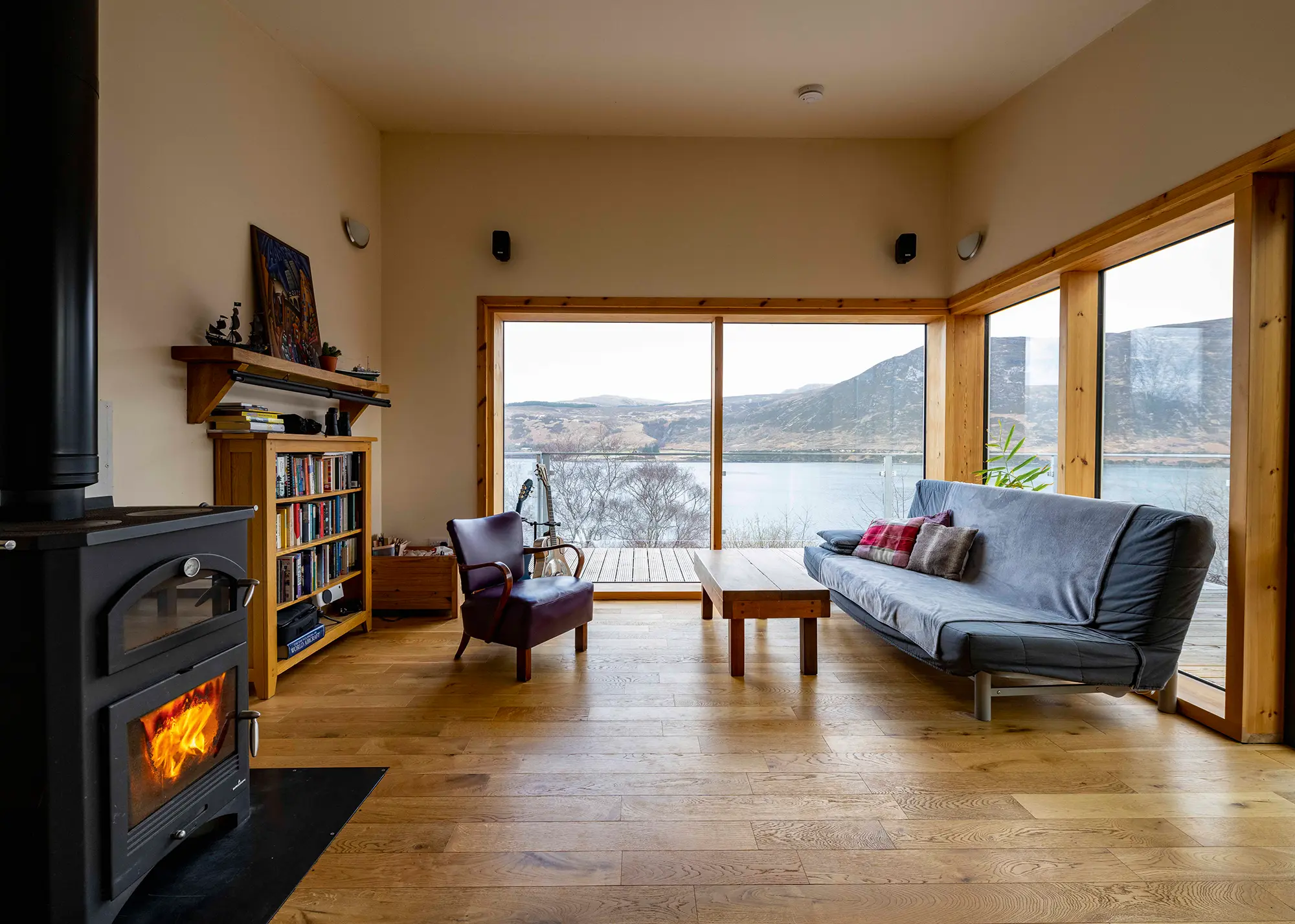 70m² self build on a waterside Highland site