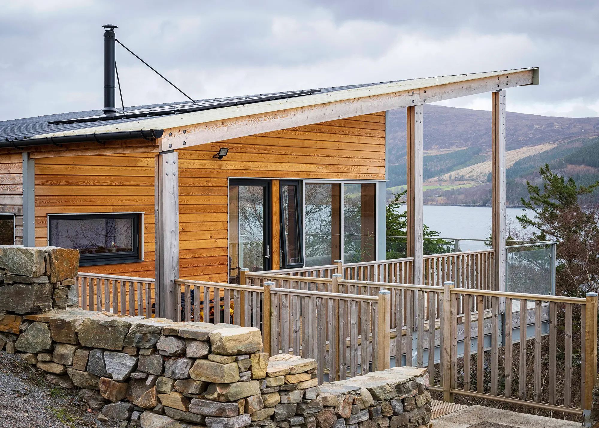 70m² self build on a waterside Highland site