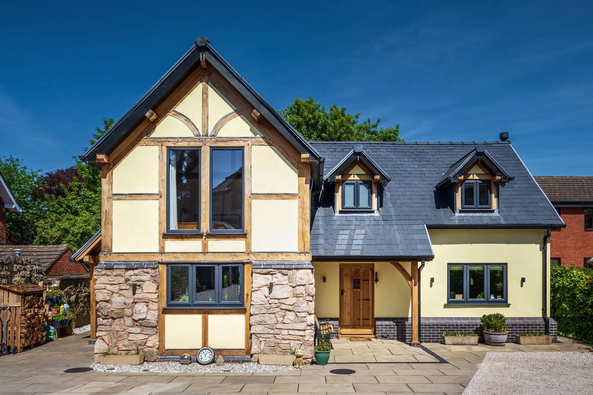 Oak Frame Home Built on a Historic Walled Garden Plot for Just £250k