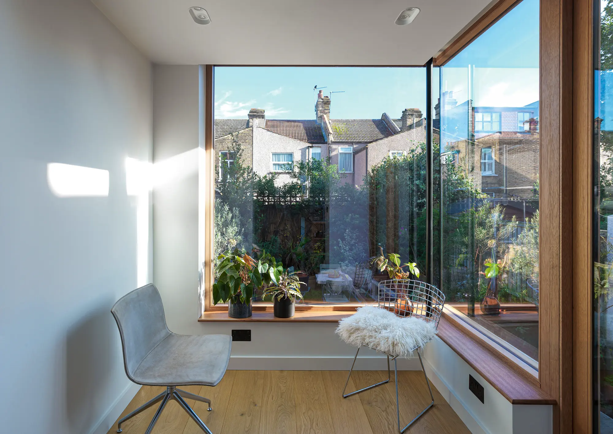 Victorian terrace property extended with a timber frame structure