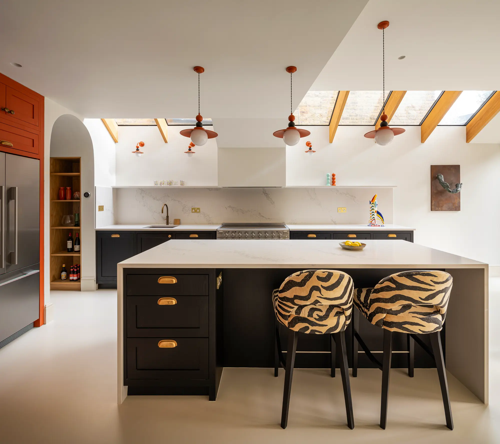 Side and rear kitchen diner extension with a bright, open interior