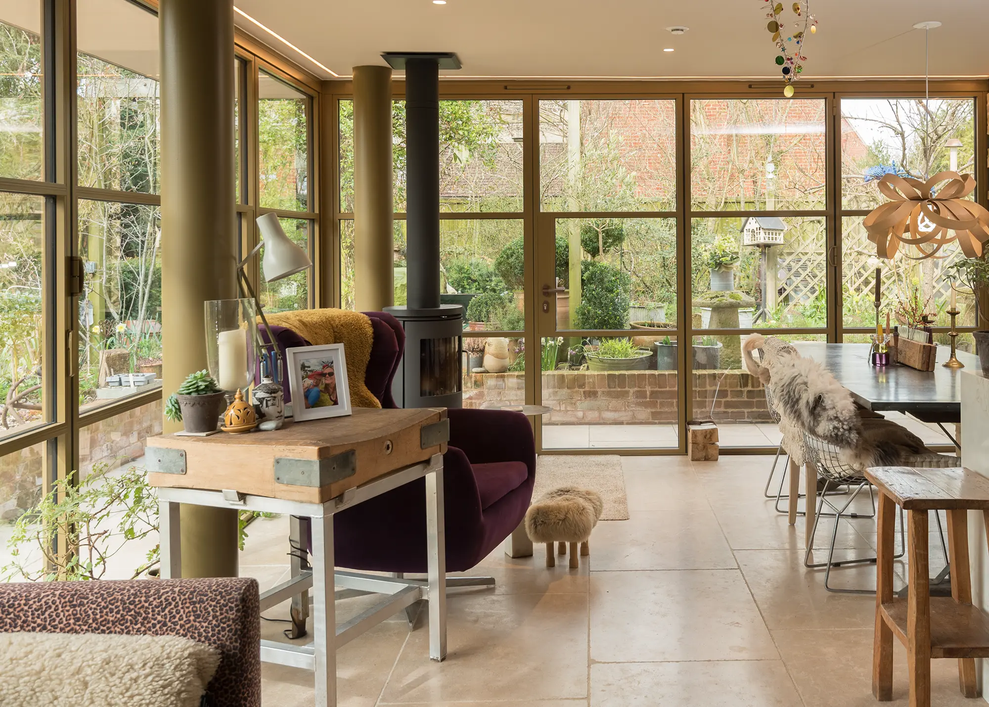Match the frame colour of your glazed doors to your interior scheme