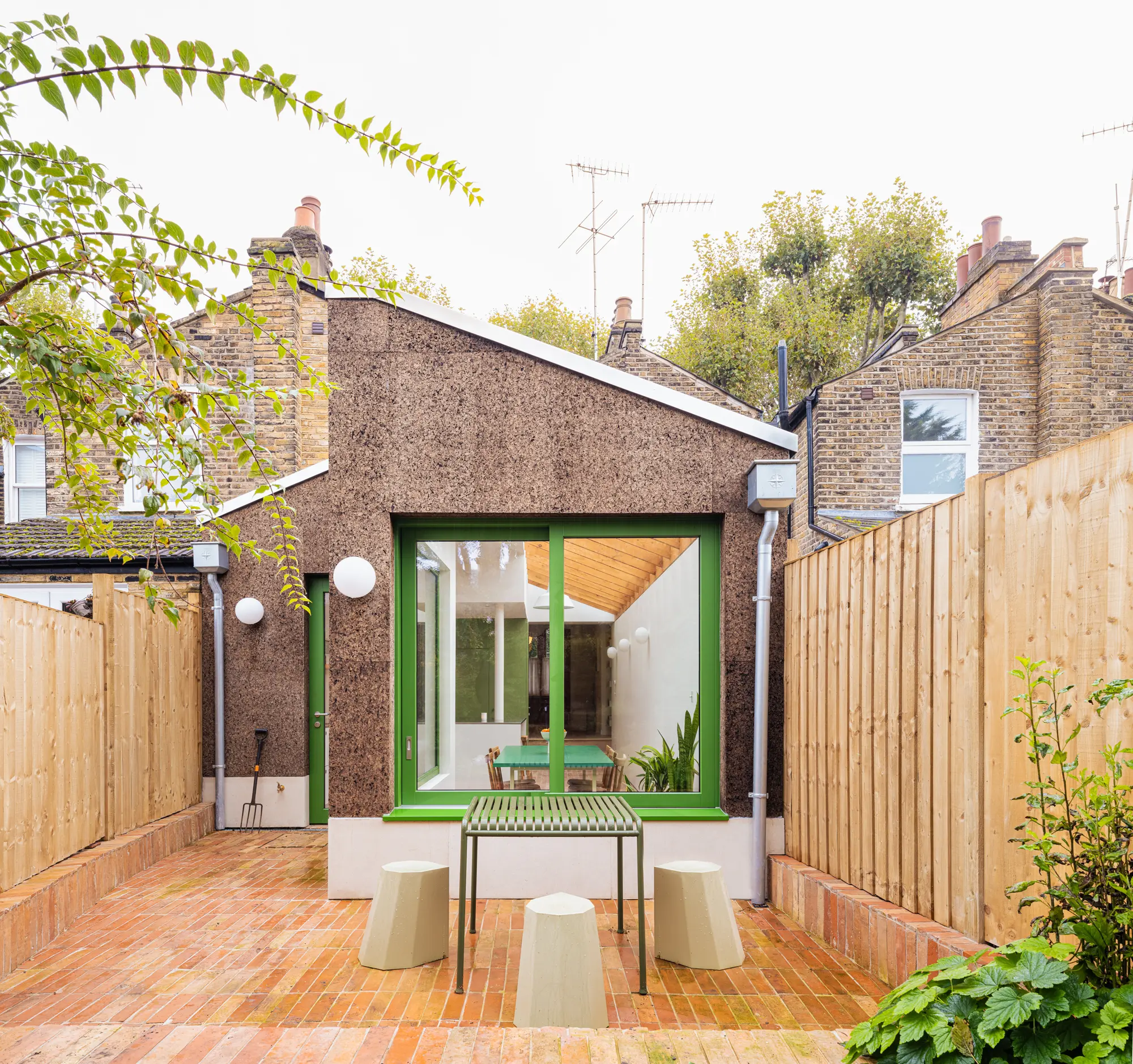 Cork cladding