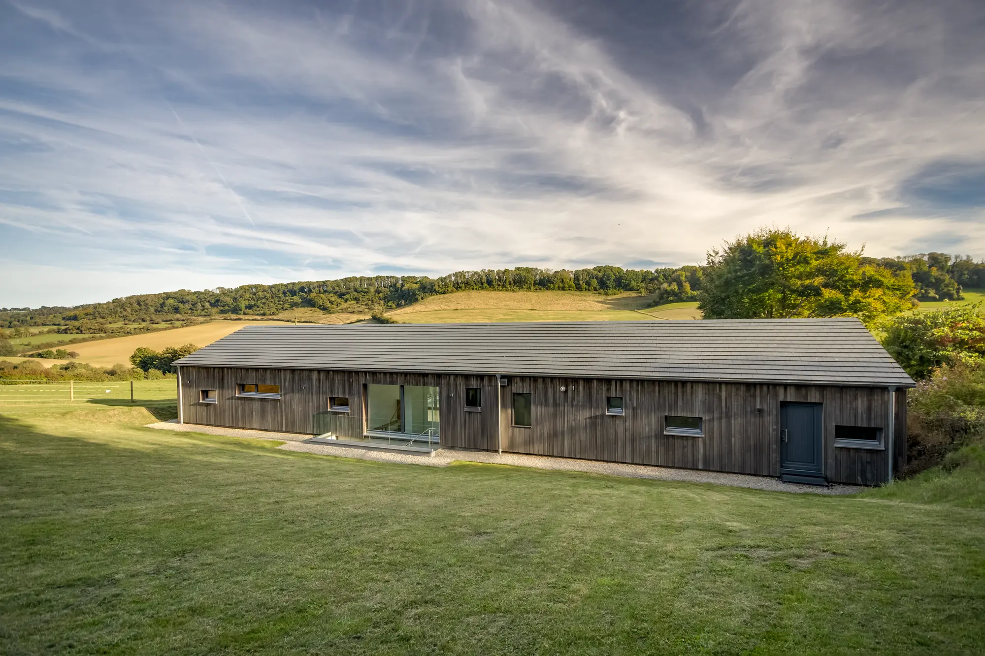 Stunning Timber Frame Package Home Built on a Sloping Site in Kent