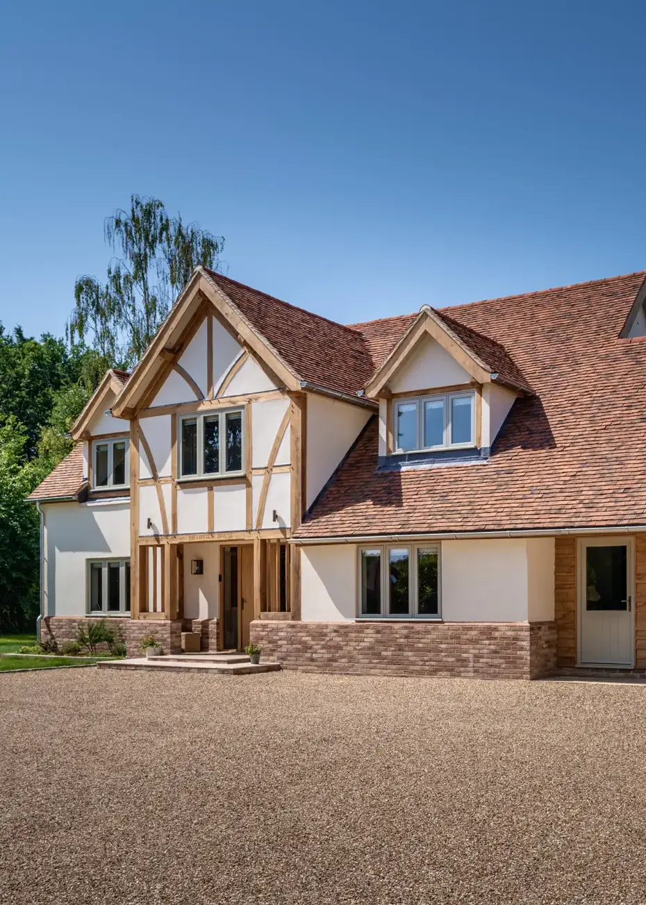 1930s Bungalow in Kent Replaced with a Charming 1.5-Storey Oak Frame Home