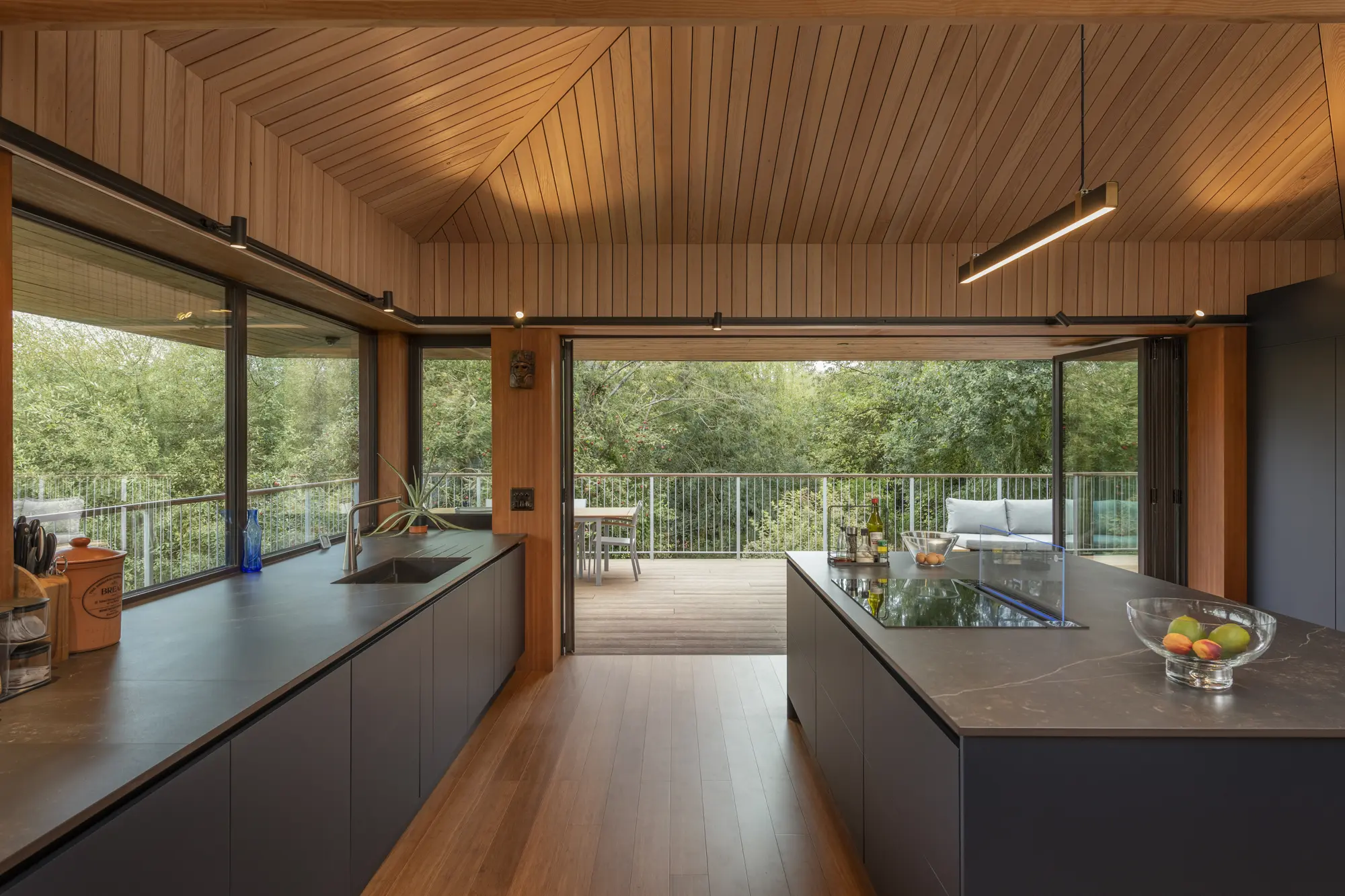 Striking Lodge-Style Eco home on a Riverside Plot in Devon