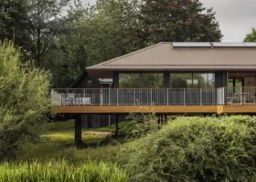 Striking Lodge-Style Eco home on a Riverside Plot in Devon